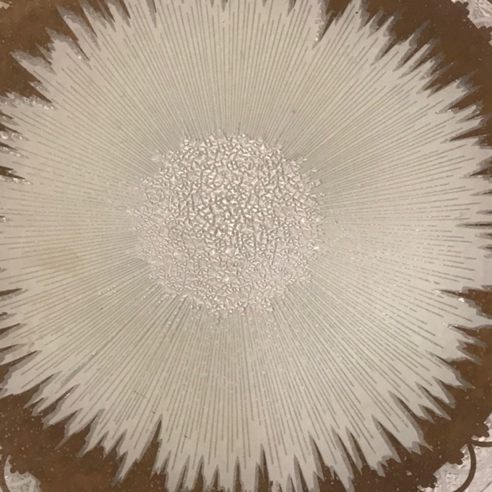Dorothy Thorpe Atomic Platter Mid Century Modern Textured/Sterling Overlay 14” - Picture 7 of 10